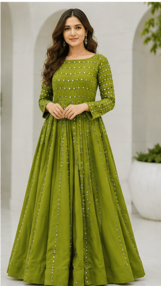 Zamurd Mirror-Work Maxi
